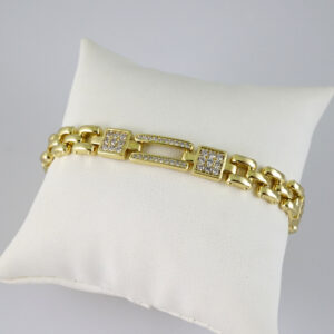 B1841 Bracelet - Pulseras - Zircon Stone - 14K Real Color