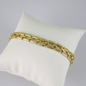 B1843 Bracelet - Pulseras - Zircon Stone - 14K Real Color