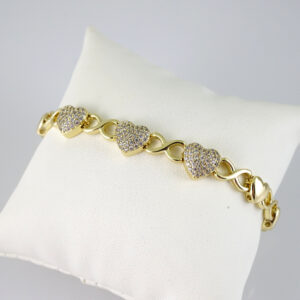 B1847 Bracelet - Pulseras - Zircon Stone - 14K Real Color