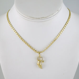 SET1861 Cadenas & Colgantes - Chain - Pendants - Zircon Stone - 14K Real Color