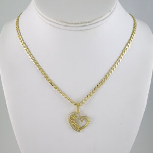 SET1862 Cadenas & Colgantes - Chain - Pendants - Zircon Stone - 14K Real Color