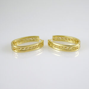 E2785 Earrings - Aretes - Zircon Stone - 14K Real Color