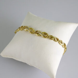 B1855 Bracelet - Pulseras - Zircon Stone - 14K Real Color