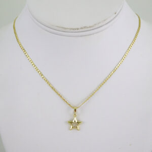 SET1869 Cadenas & Colgantes - Chain - Pendants - Zircon Stone - 14K Real Color 3mmX45cm
