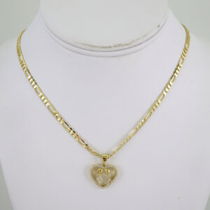 SET1870 Cadenas & Colgantes - Chain - Pendants - Zircon Stone - 14K Real Color 3mmX45cm