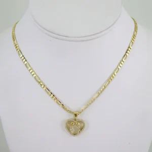 SET1870 Cadenas & Colgantes - Chain - Pendants - Zircon Stone - 14K Real Color 3mmX45cm