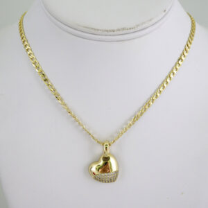 SET1872 Cadenas & Colgantes - Chain - Pendants - Zircon Stone - 14K Real Color 3mmX45cm