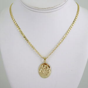 SET1873 Cadenas & Colgantes - Chain - Pendants - Zircon Stone - 14K Real Color 3mmX45cm