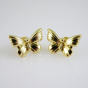 E2793 Earrings - Aretes - Zircon Stone - 14K Real Color