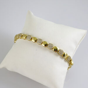 B1859 Bracelet - Pulseras - Zircon Stone - 14K Real Color