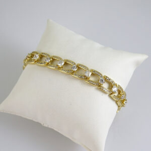 B1860 Bracelet - Pulseras - Zircon Stone - 14K Real Color