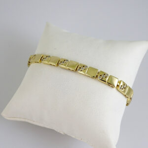 B1864 Bracelet - Pulseras - Zircon Stone - 14K Real Color