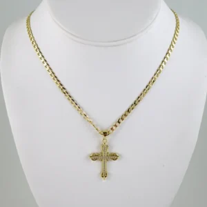 SET1874 Cadenas & Colgantes - Chain - Pendants - Zircon Stone - 14K Real Color 3mmX45cm