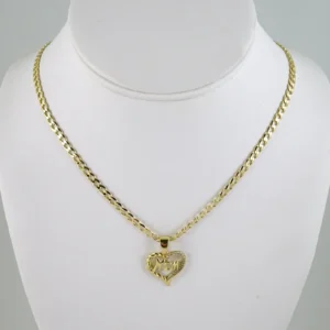 SET1875 Cadenas & Colgantes - Chain - Pendants - Zircon Stone - 14K Real Color 3mmX45cm