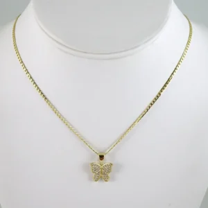 SET1876 Cadenas & Colgantes - Chain - Pendants - Zircon Stone - 14K Real Color 3mmX45cm
