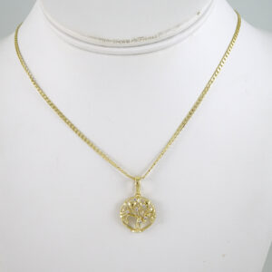 SET1877 Cadenas & Colgantes - Chain - Pendants - Zircon Stone - 14K Real Color 3mmX45cm