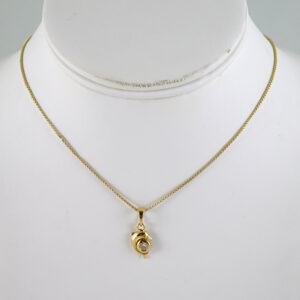 SET1879 Cadenas & Colgantes - Chain - Pendants - Zircon Stone - 14K Real Color 3mmX45cm