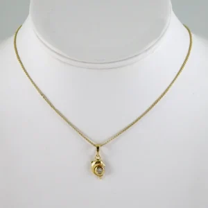 SET1879 Cadenas & Colgantes - Chain - Pendants - Zircon Stone - 14K Real Color 3mmX45cm