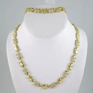 SET1883 Cadenas & Colgantes - Chain - Pendants - Zircon Stone - 14K Real Color 3mmX45cm