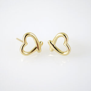 E2802 Earrings - Aretes - Zircon Stone - 14K Real Color