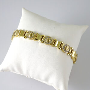 B1870 Bracelet - Pulseras - Zircon Stone - 14K Real Color