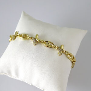 B1871 Bracelet - Pulseras - Zircon Stone - 14K Real Color