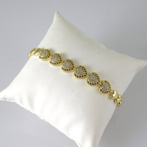 B1872 Bracelet - Pulseras - Zircon Stone - 14K Real Color