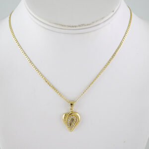 SET1888 Cadenas & Colgantes - Chain - Pendants - Zircon Stone - 14K Real Color 3mmX45cm