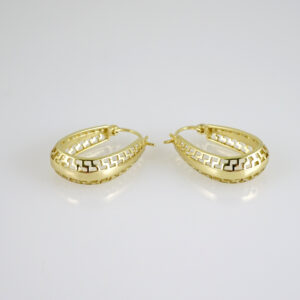 E2820 Earrings - Aretes - Zircon Stone - 14K Real Color