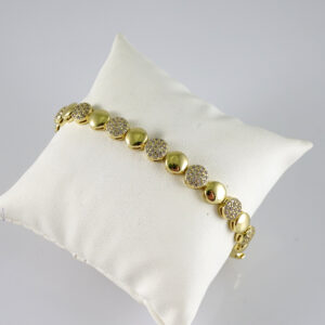 B1883 Bracelet - Pulseras - Zircon Stone - 14K Real Color