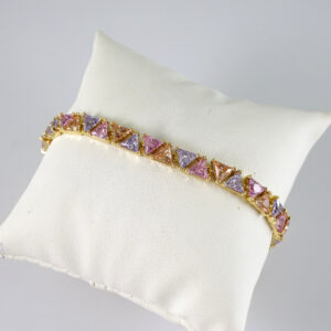 B1878 Bracelet - Pulseras - Zircon Stone - 14K Real Color