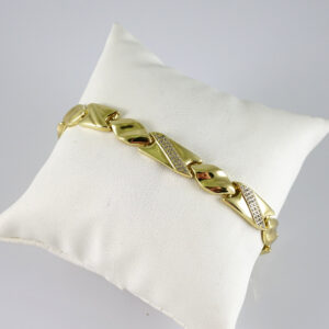 B1884 Bracelet - Pulseras - Zircon Stone - 14K Real Color