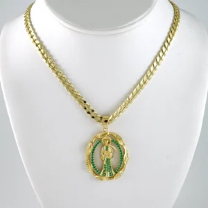 SET1892 Cadenas & Colgantes - Chain - Pendants - Zircon Stone - 14K Real Color 5mmX60cm