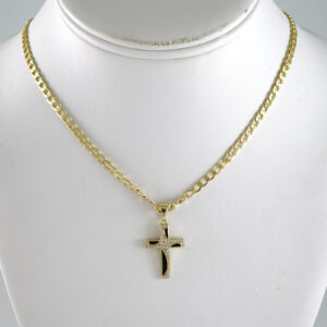 SET1894 Cadenas & Colgantes - Chain - Pendants - Zircon Stone - 14K Real Color 3mmX45cm
