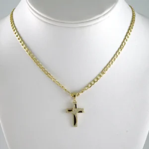 SET1894 Cadenas & Colgantes - Chain - Pendants - Zircon Stone - 14K Real Color 3mmX45cm