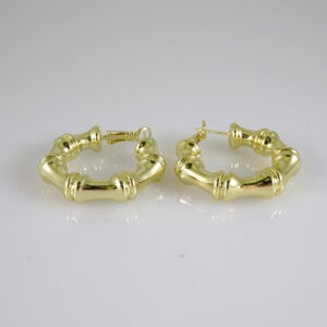 E2822 Earrings - Aretes - Zircon Stone - 14K Real Color