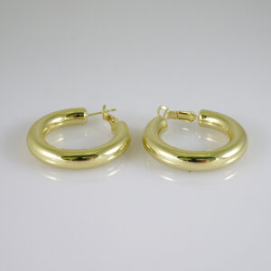 E2823 Earrings - Aretes - Zircon Stone - 14K Real Color
