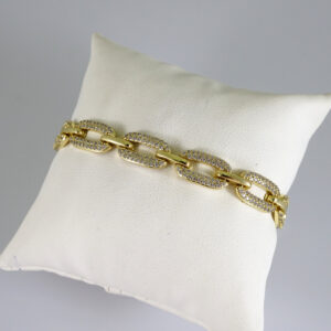 B1885 Bracelet - Pulseras - Zircon Stone - 14K Real Color