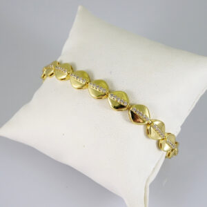 B1890 Bracelet - Pulseras - Zircon Stone - 14K Real Color