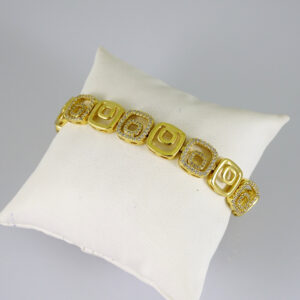 B1891 Bracelet - Pulseras - Zircon Stone - 14K Real Color