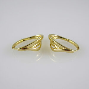 E2826 Earrings - Aretes - Zircon Stone - 14K Real Color