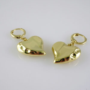 E2827 Earrings - Aretes - Zircon Stone - 14K Real Color