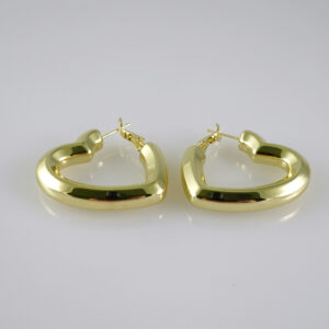E2829 Earrings - Aretes - Zircon Stone - 14K Real Color