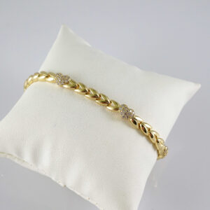 B1894 Bracelet - Pulseras - Zircon Stone - 14K Real Color