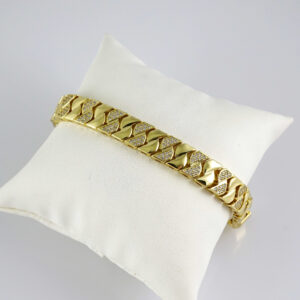 B1899 Bracelet - Pulseras - Zircon Stone - 14K Real Color