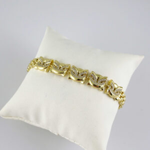 B1902 Bracelet - Pulseras - Zircon Stone - 14K Real Color