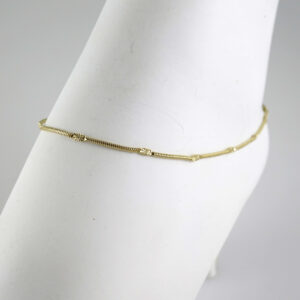 A0087 Anklets - Tobilleras - 14K Real Color 2mm
