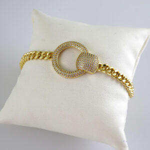 B1903 Bracelet - Pulseras - Zircon Stone - 14K Real Color