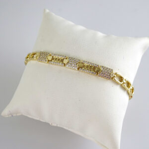 B1906 Bracelet - Pulseras - Zircon Stone - 14K Real Color