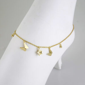 A0090 Anklets - Tobilleras - 14K Real Color 2mm